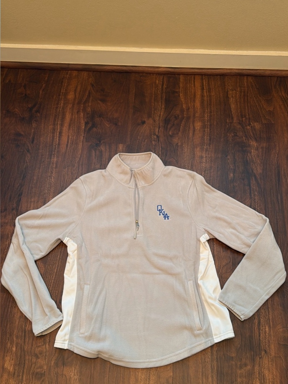 Women’s Oklahoma City Dodgers Gray Quarter Zip Fleece